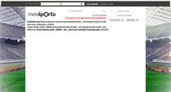 Desktop Screenshot of moresportu.sk